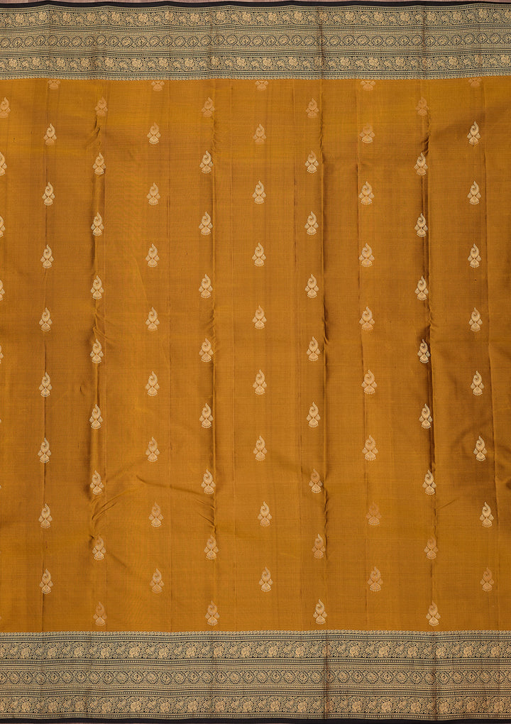 Mustard Zariwork (Gold) Pure Silk Silk_Saree