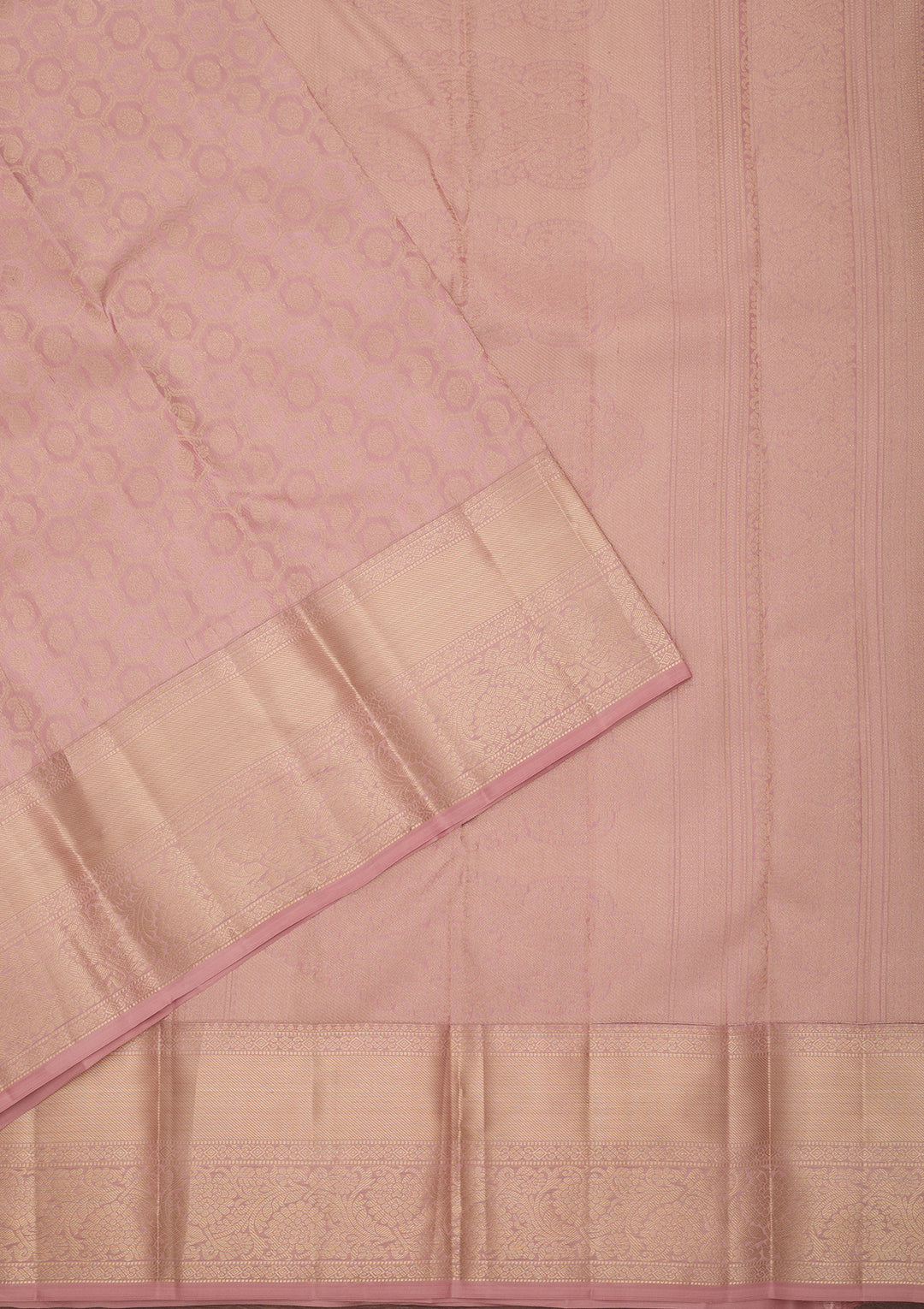 Baby Pink Kanjivaram Pure Silk Saree