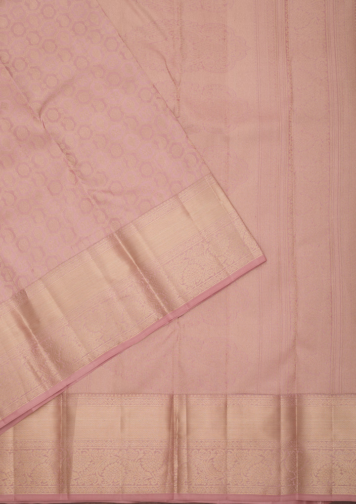 Baby Pink Kanjivaram Pure Silk Saree