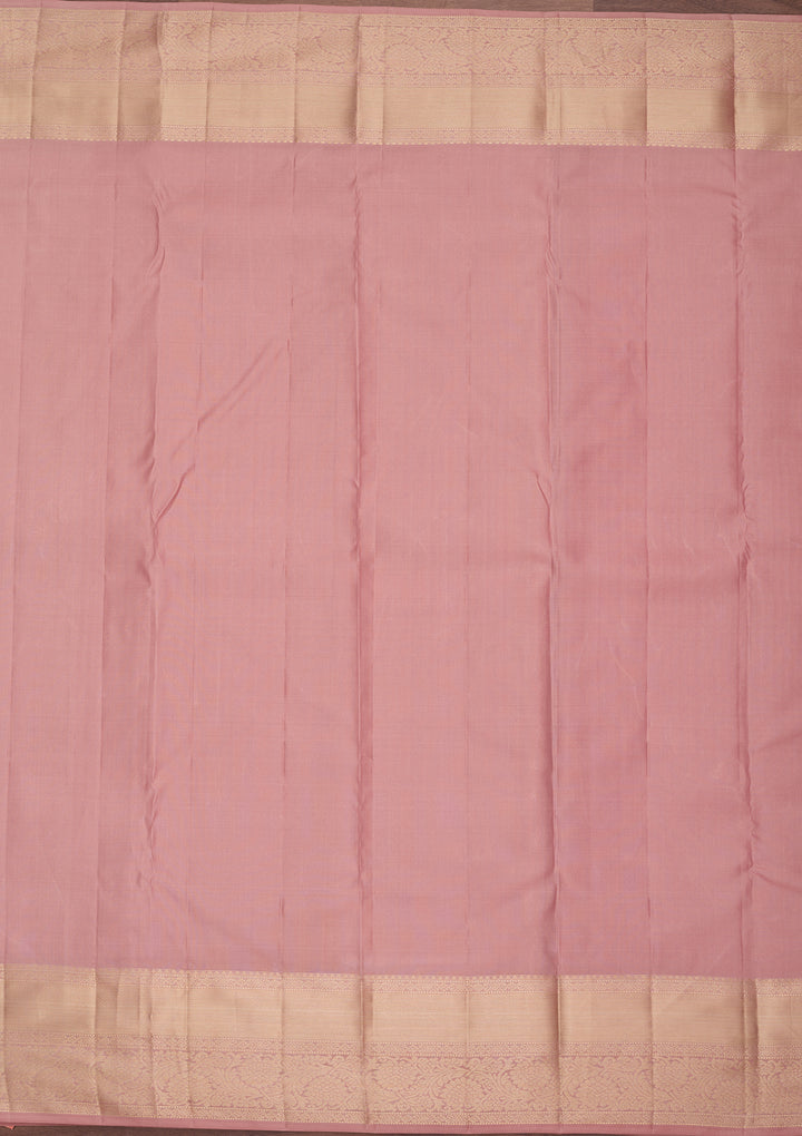 Baby Pink Kanjivaram Pure Silk Saree