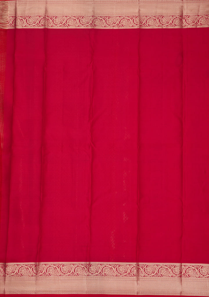 Red Zariwork (Gold) Silk Silk_Saree