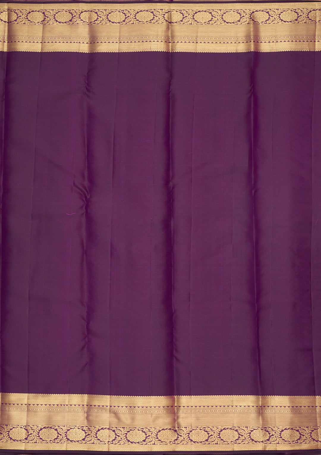 Purple Silk Jaal Gold Zariwork Saree With Matching Blouse Piece