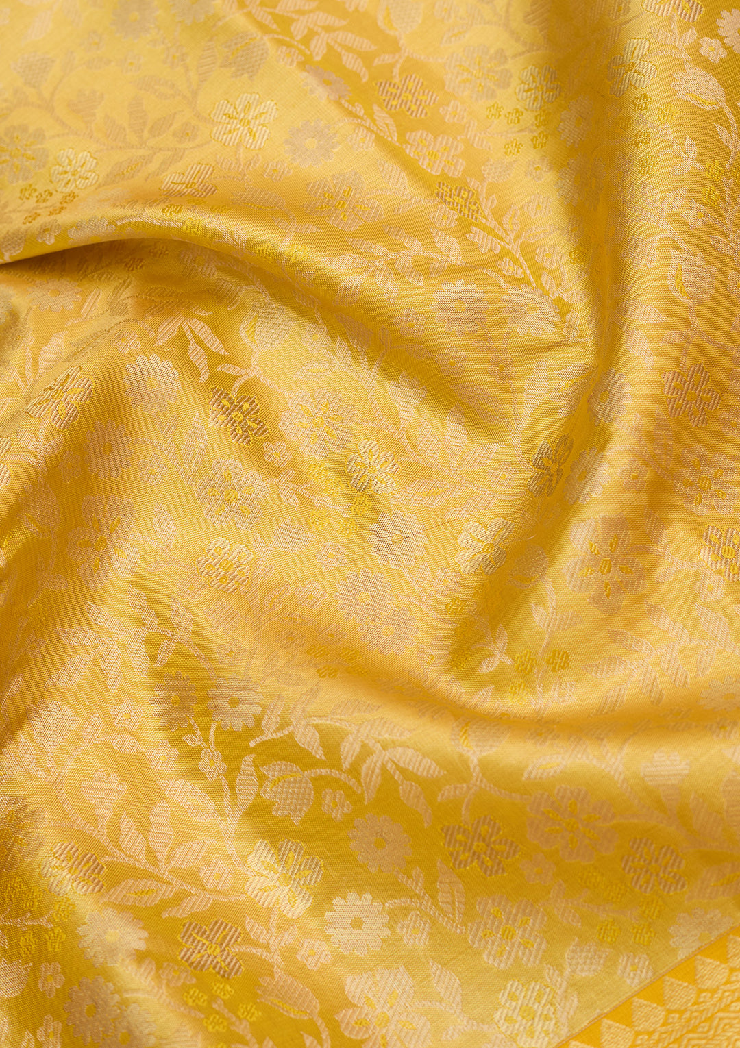 Gold Silk Jaal Gold Zariwork Saree With Matching Blouse Piece