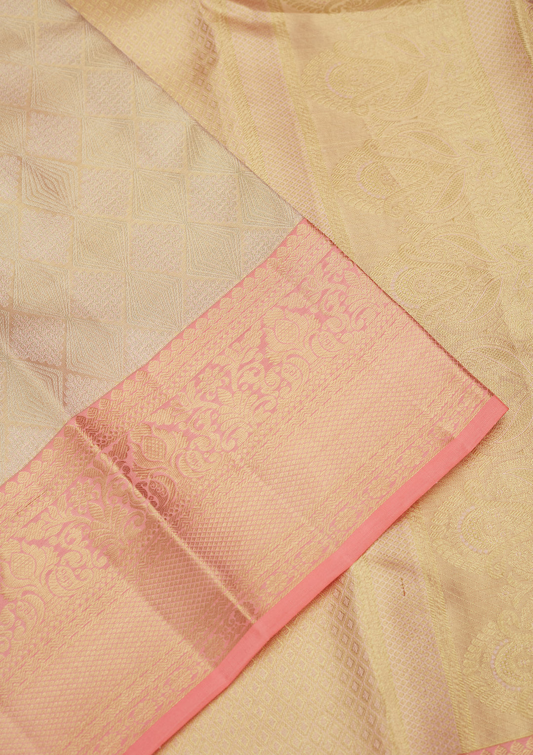 Gold Silk Jaal Gold Zariwork Saree With Matching Blouse Piece