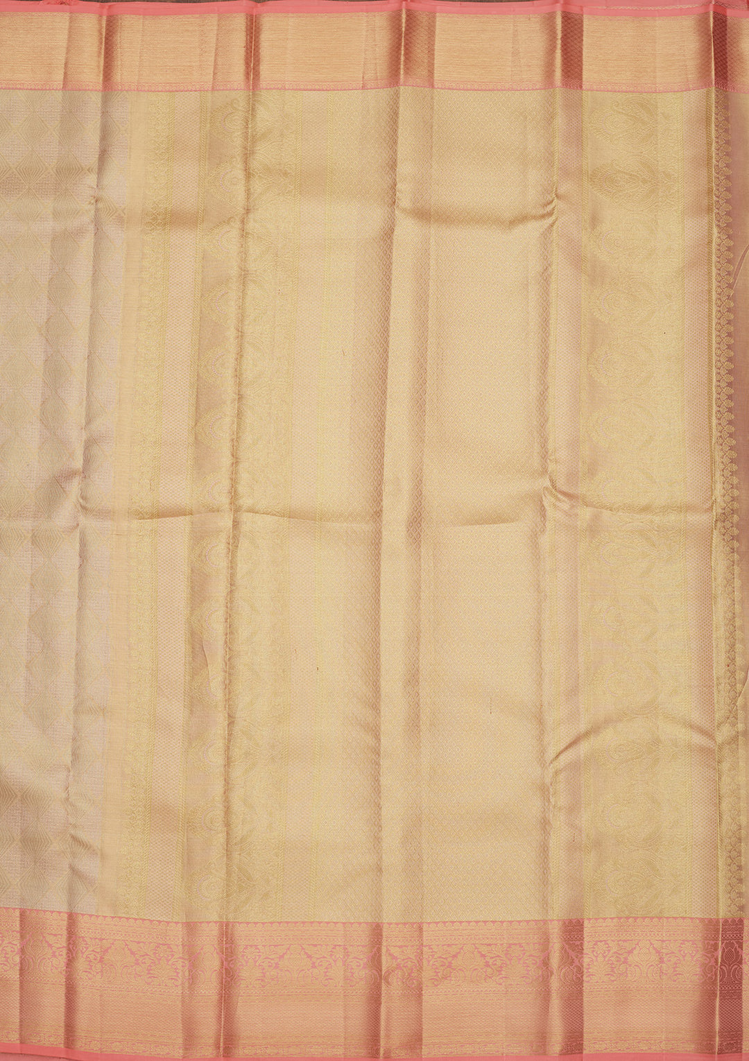 Gold Silk Jaal Gold Zariwork Saree With Matching Blouse Piece