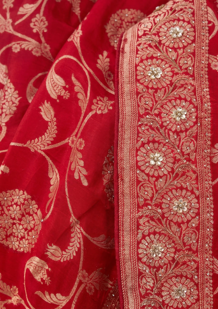 Red Banarasi Silk Saree