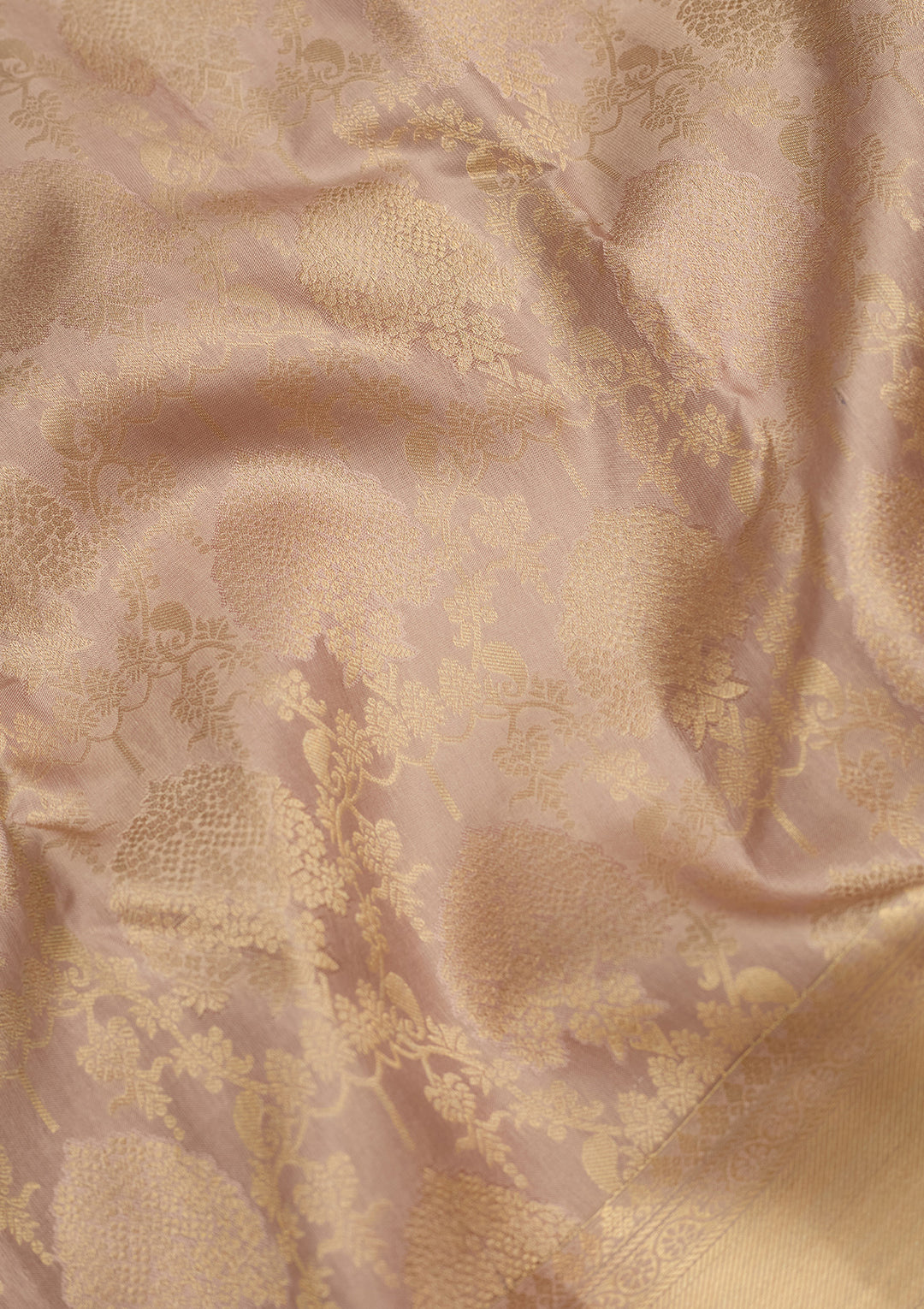 Mauve Zariwork (Gold) Silk Saree