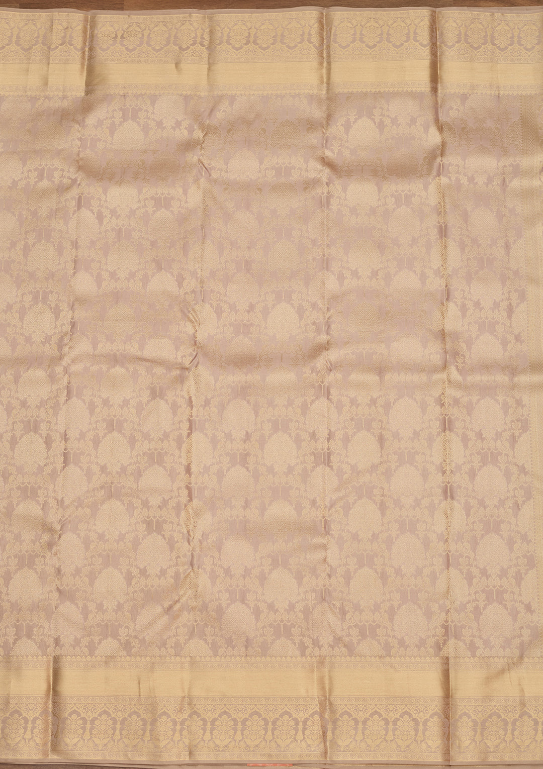 Mauve Zariwork (Gold) Silk Saree