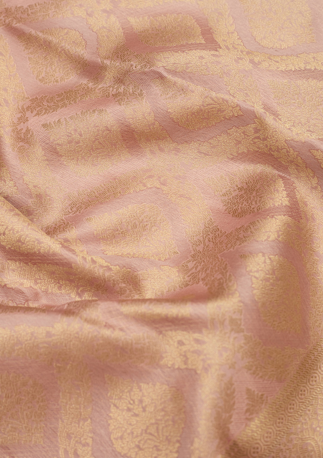 Mauve Silk Jaal Saree With Matching Blouse Piece