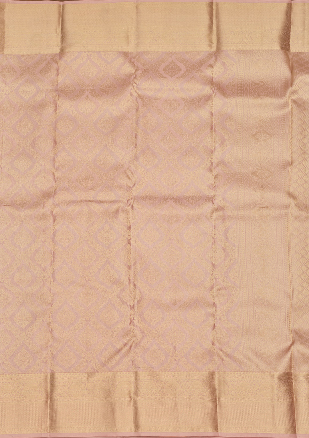 Mauve Silk Jaal Saree With Matching Blouse Piece