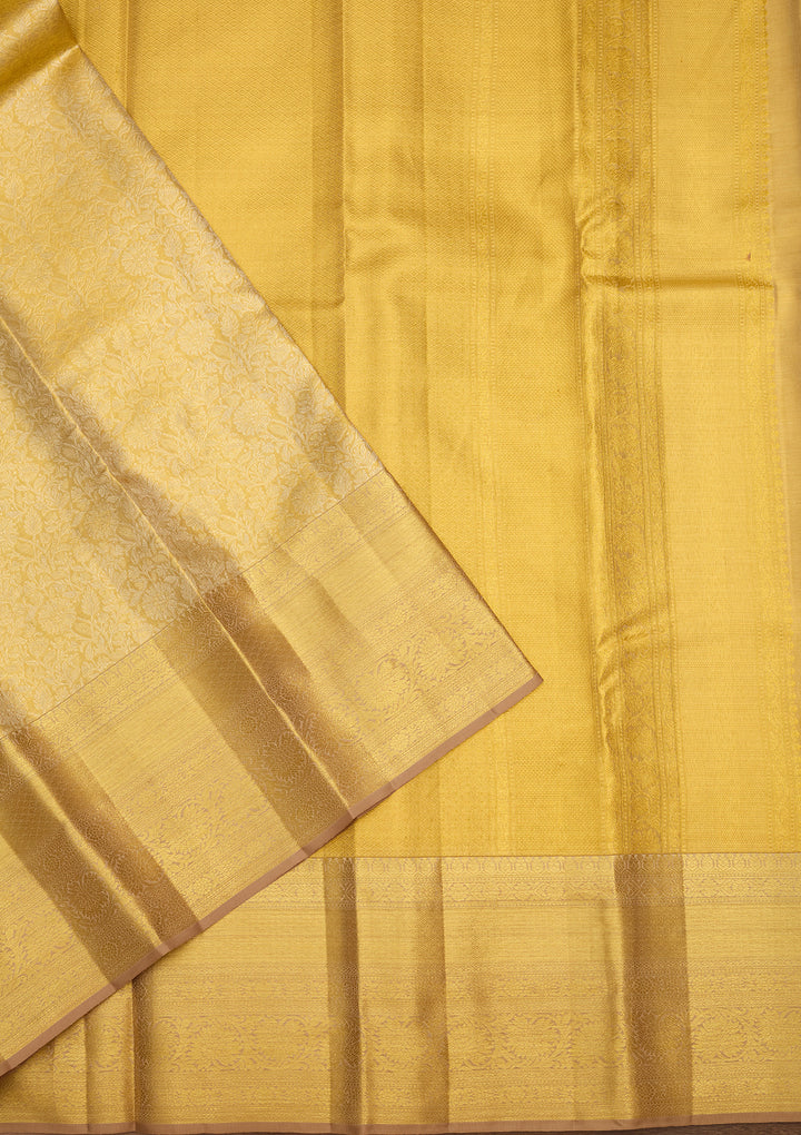 Gold Zariwork (Gold) Silk Saree