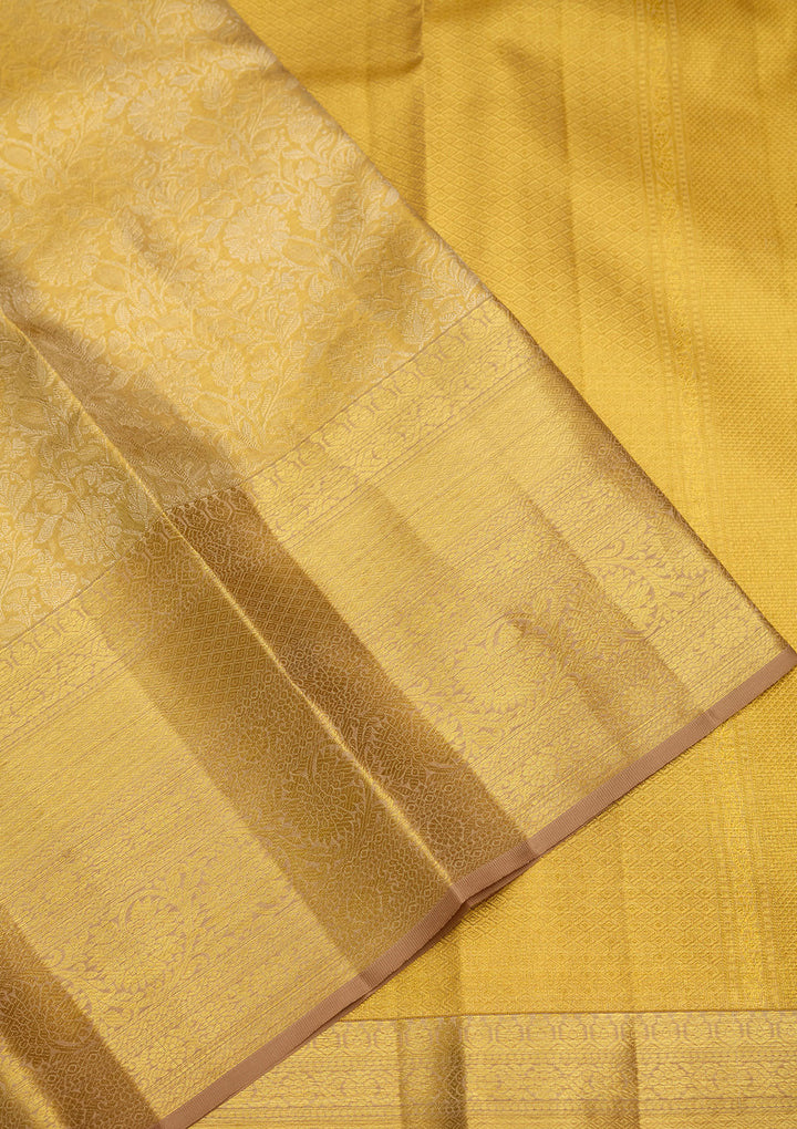 Gold Zariwork (Gold) Silk Saree