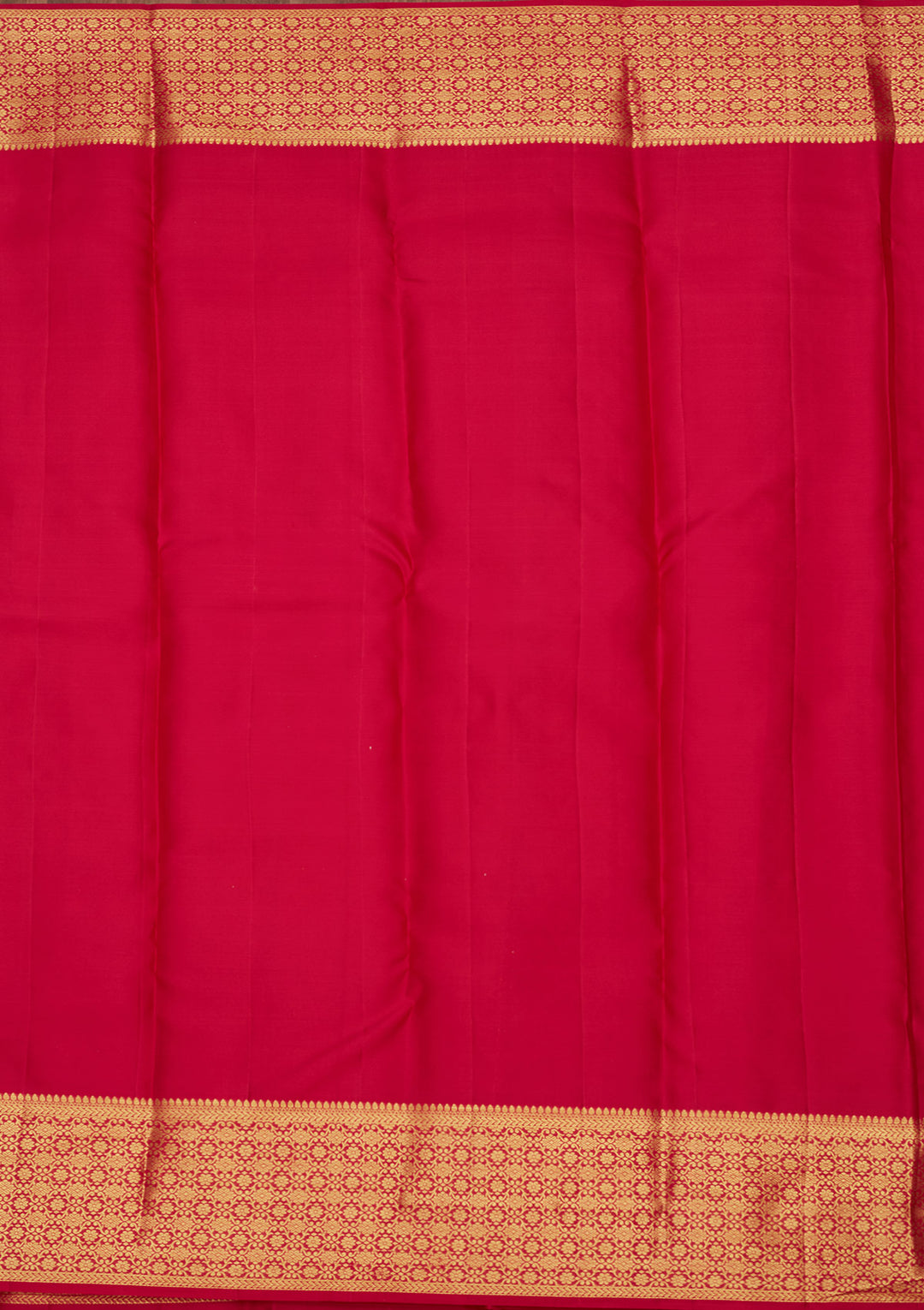 Rani Pink Silk Jaal Gold Zariwork Saree With Matching Blouse Piece