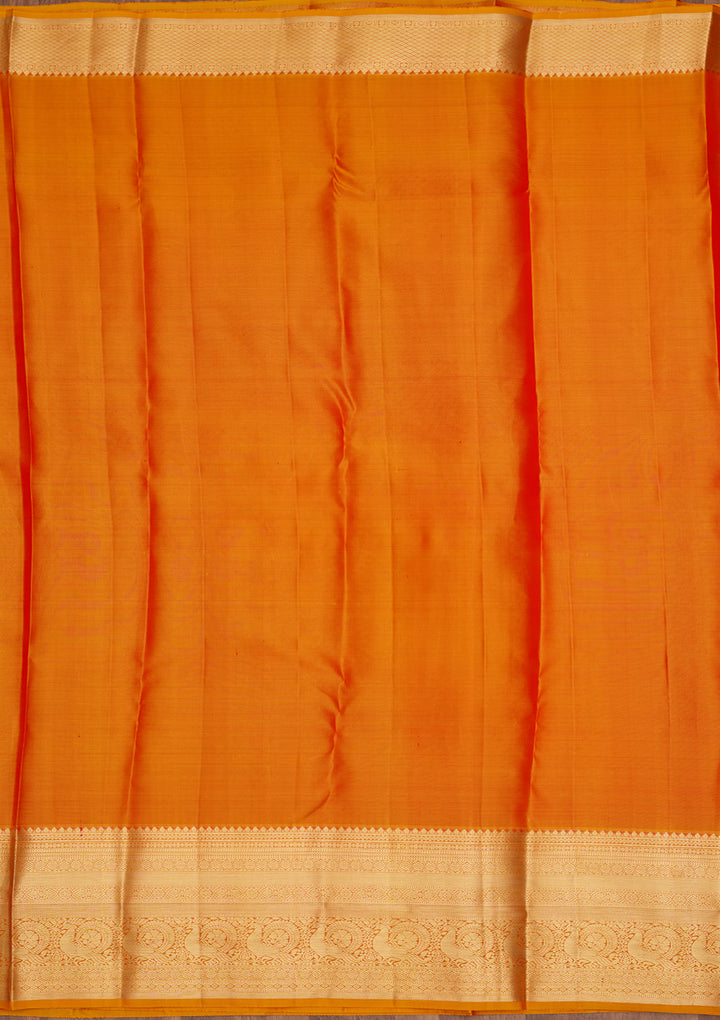 Mustard Zariwork (Gold) Pure Silk Saree