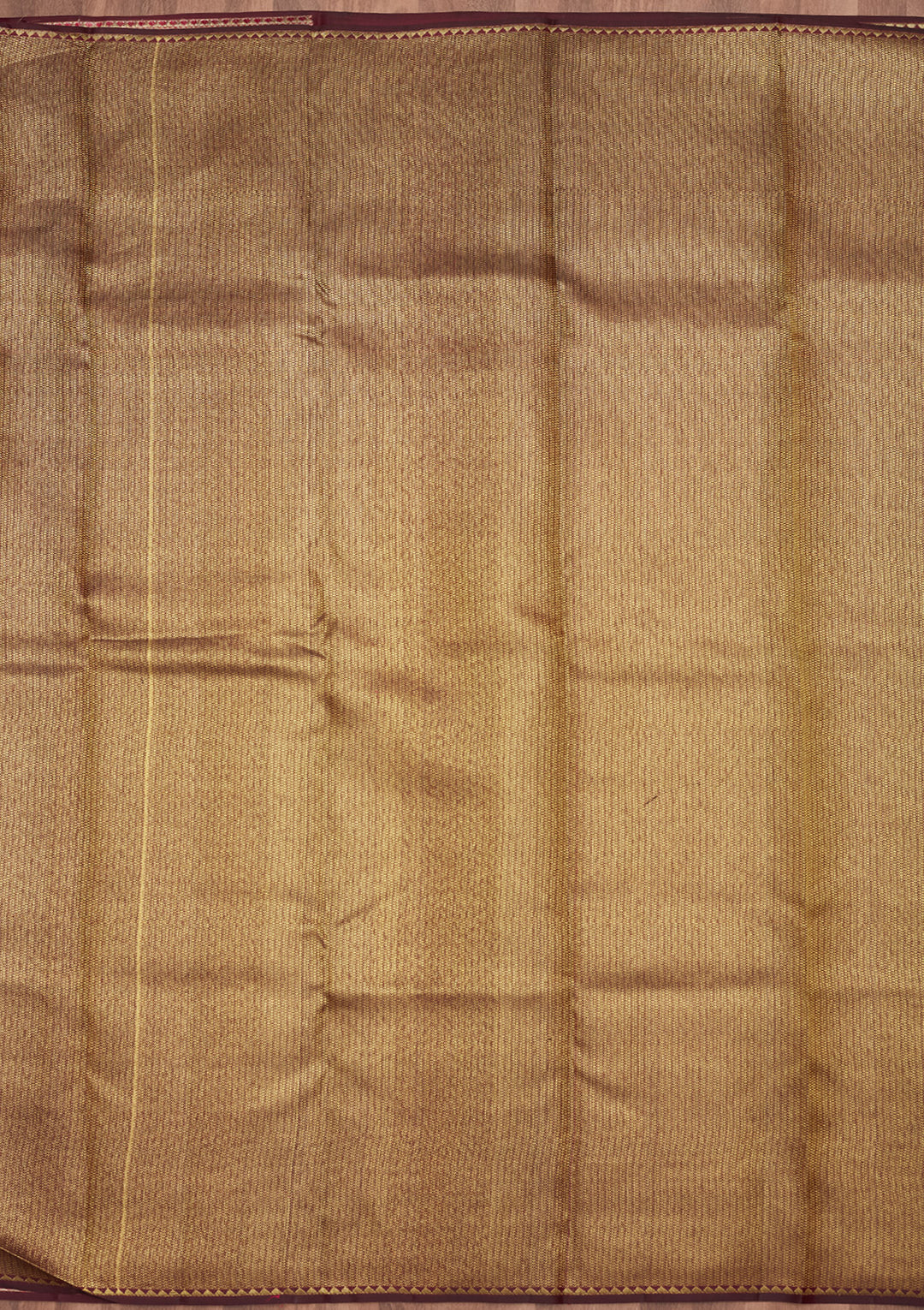 Wine Silk Jaal Gold Zariwork Saree With Matching Blouse Piece