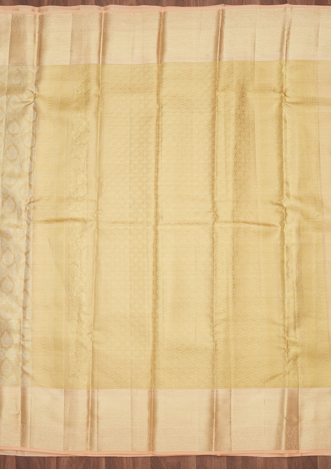 Gold Silk Jaal Gold Zariwork Saree With Matching Blouse Piece