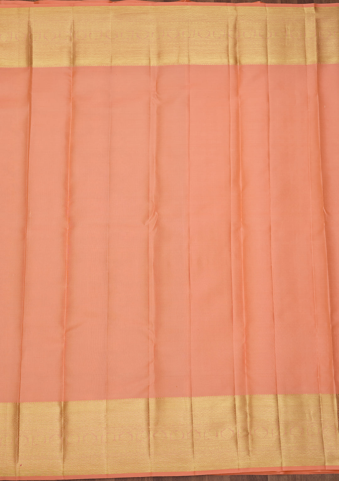 Peach Zariwork (Gold) Pure Silk Saree