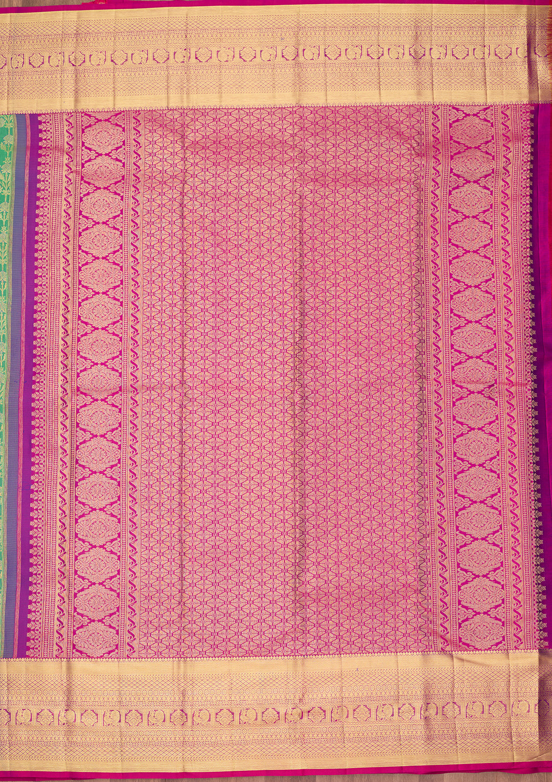Rama Green Dharmavaram Pure Silk Saree