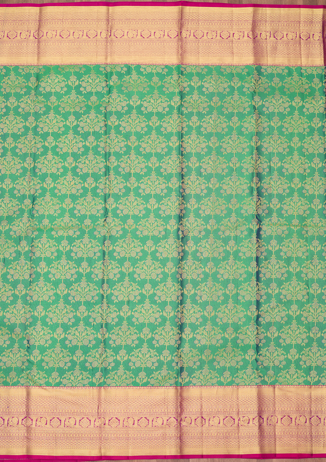 Rama Green Dharmavaram Pure Silk Saree