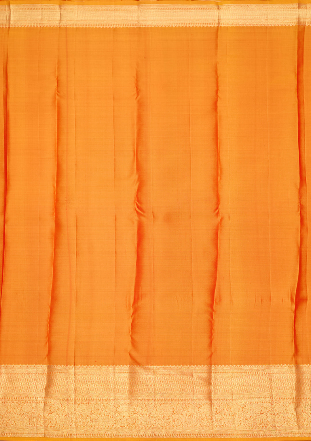 Mustard Dharmavaram Pure Silk Saree