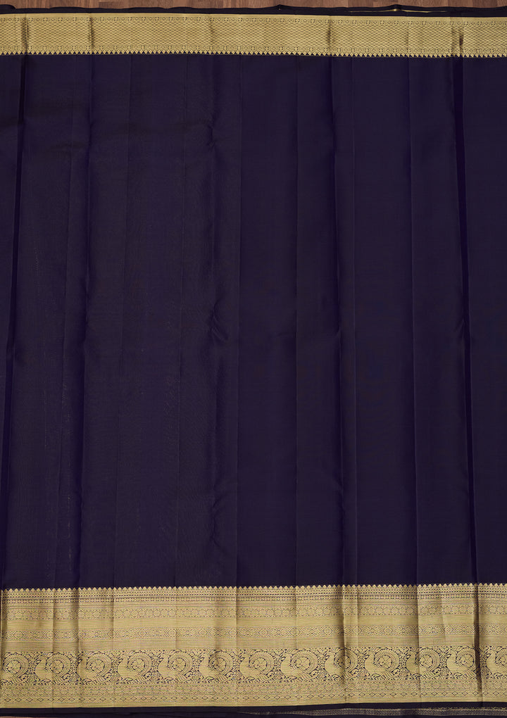 Navy Blue  Pure Silk Saree