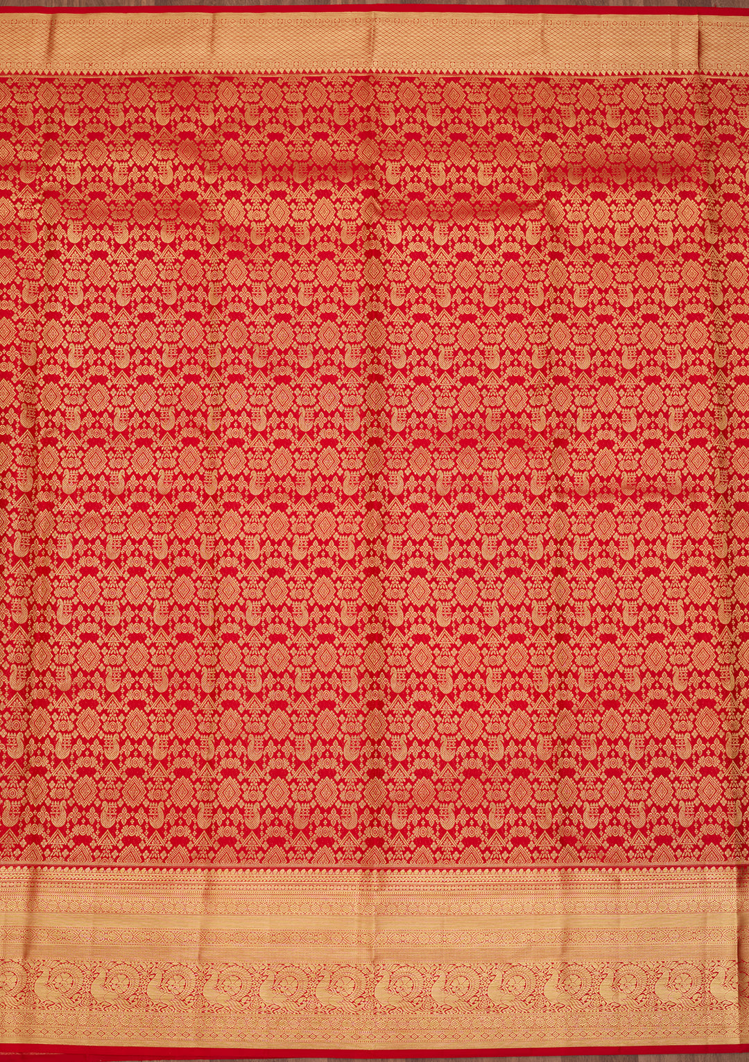 Red  Pure Silk Saree