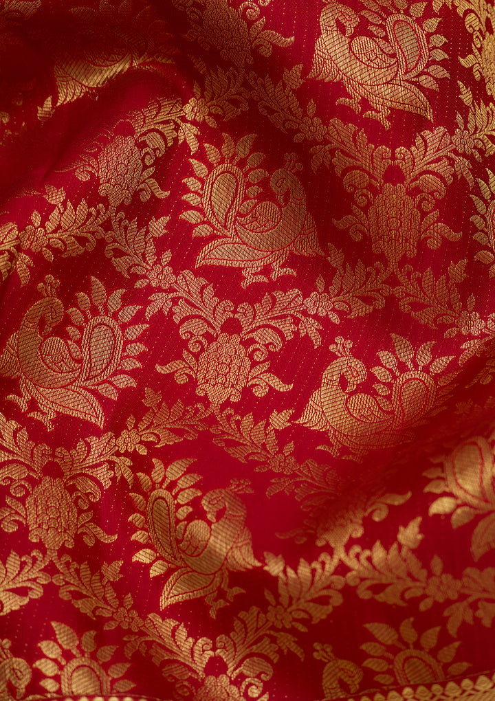 Maroon  Pure Silk Saree