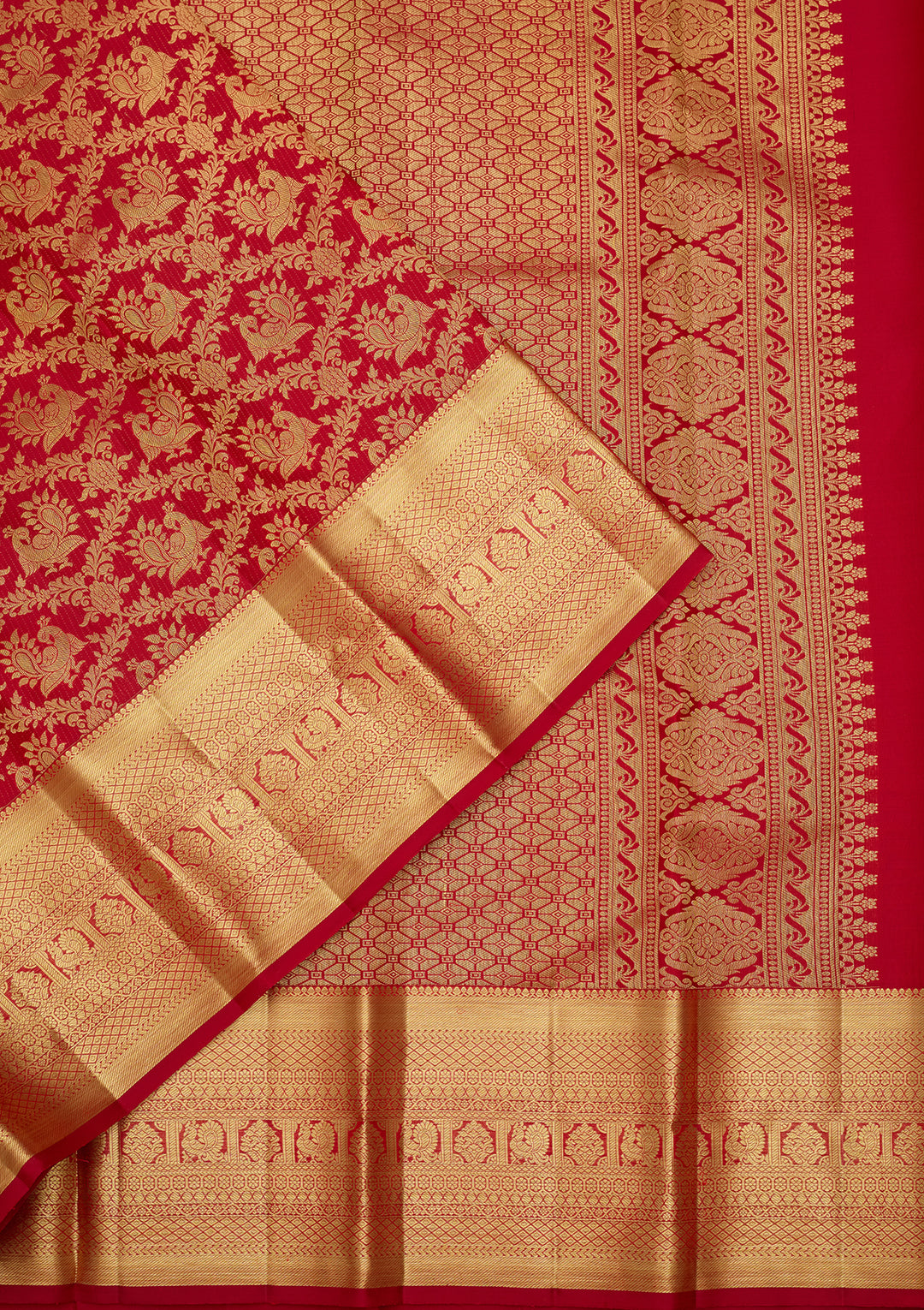 Maroon  Pure Silk Saree
