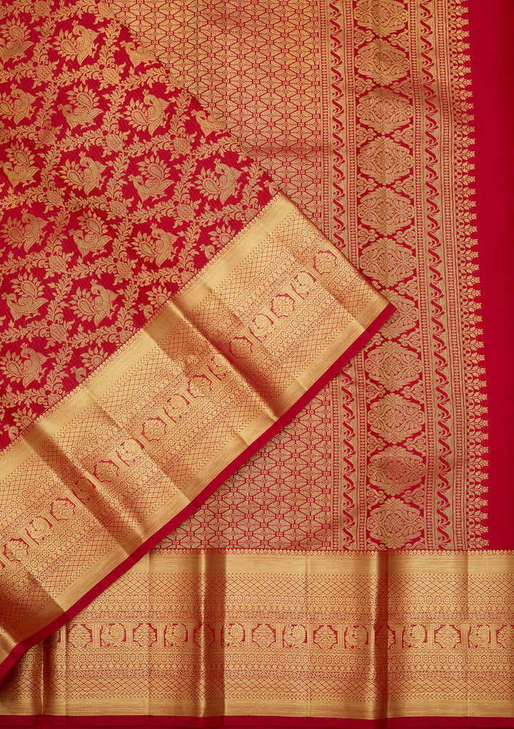 Maroon  Pure Silk Saree
