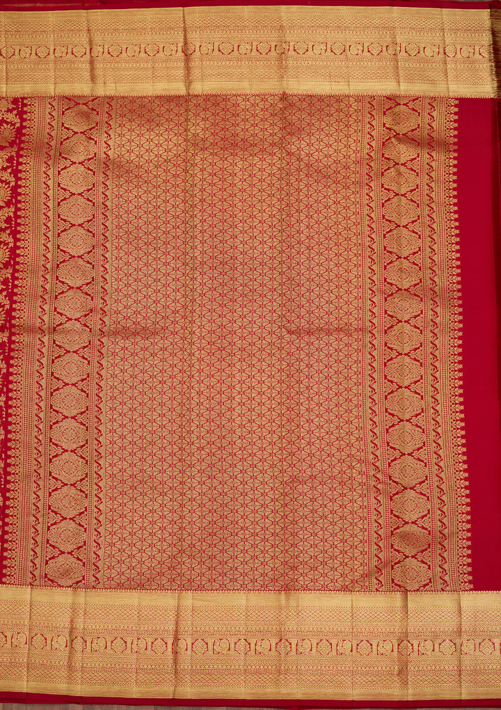 Maroon  Pure Silk Saree