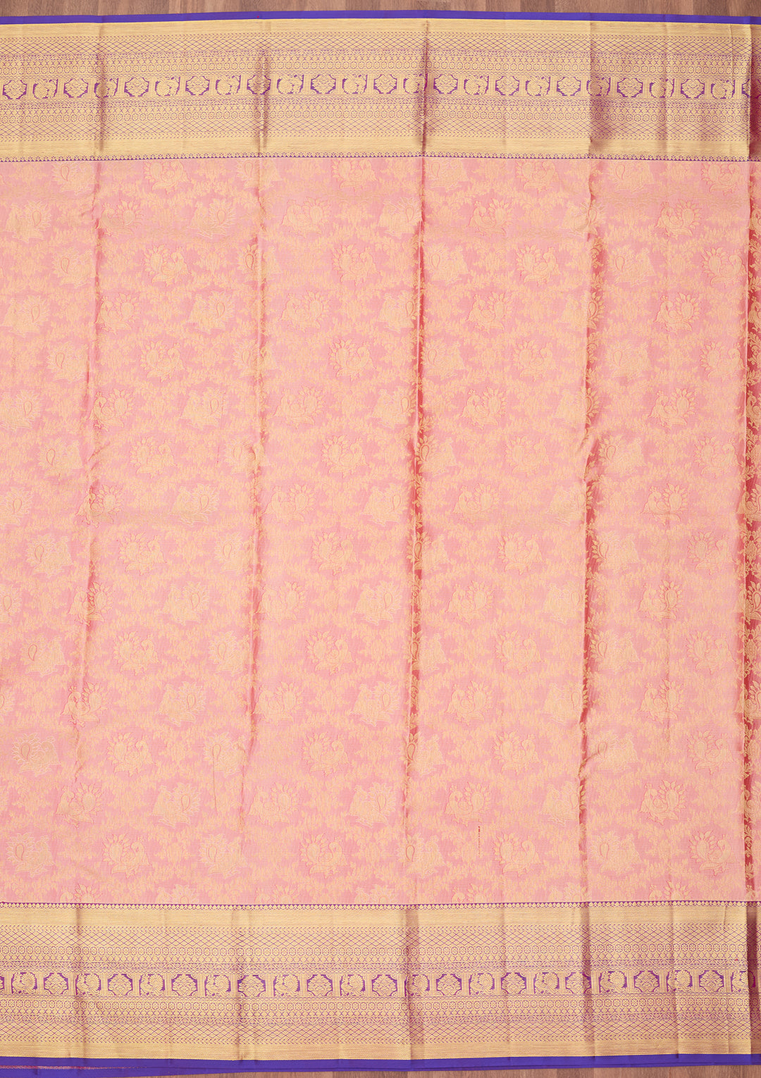 Pink Kanjivaram Pure Silk Saree