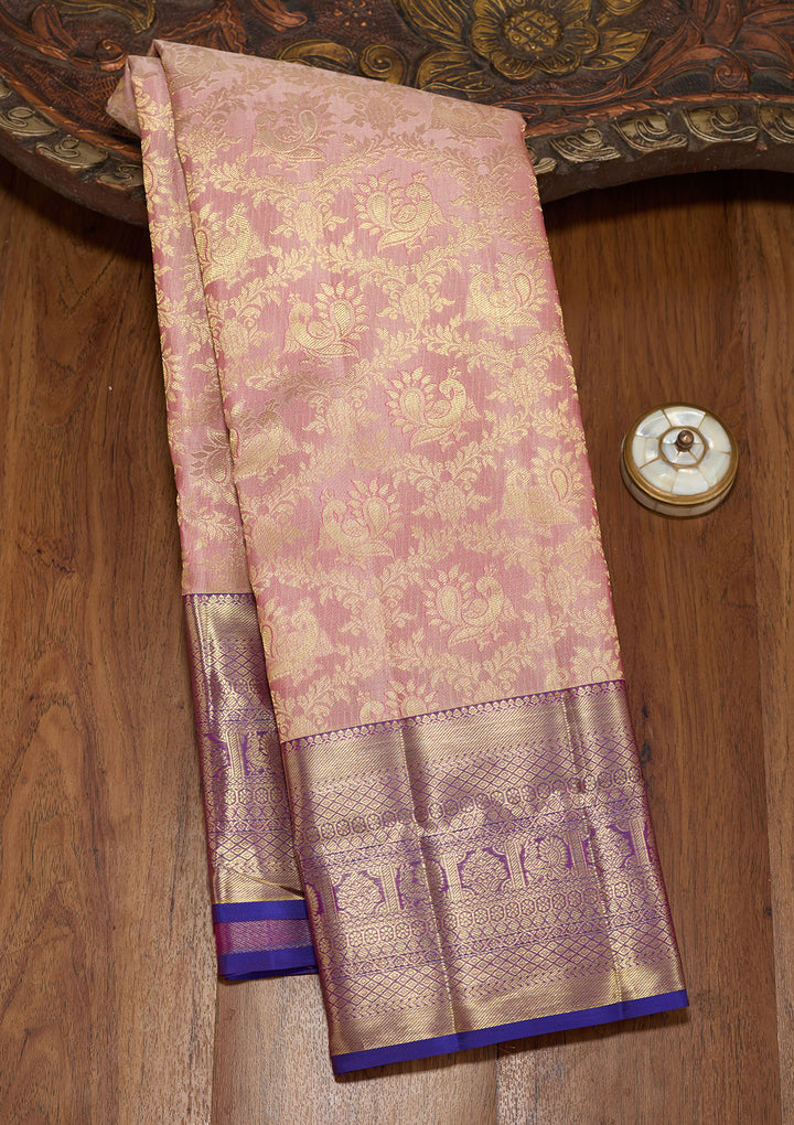 Pink  Pure Silk Saree