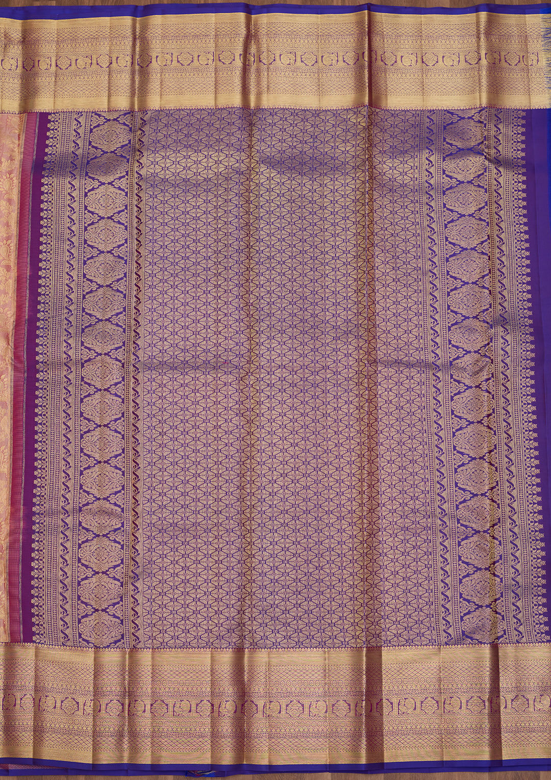 Pink  Pure Silk Saree