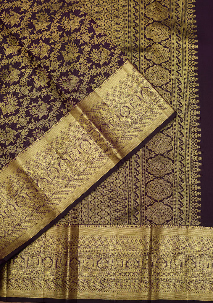 Purple  Pure Silk Saree
