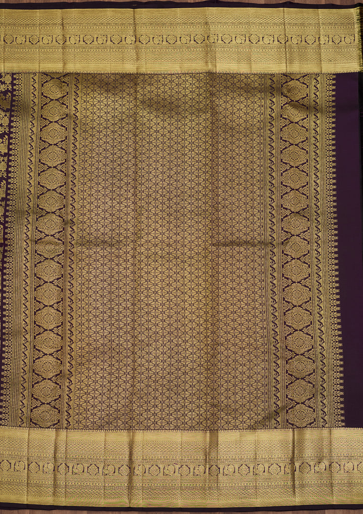 Purple  Pure Silk Saree