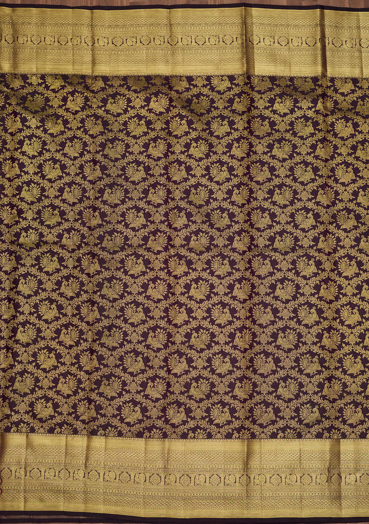 Purple  Pure Silk Saree