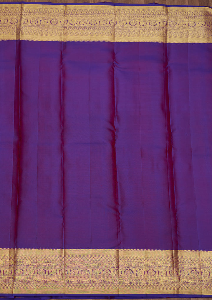 Rust  Pure Silk Saree