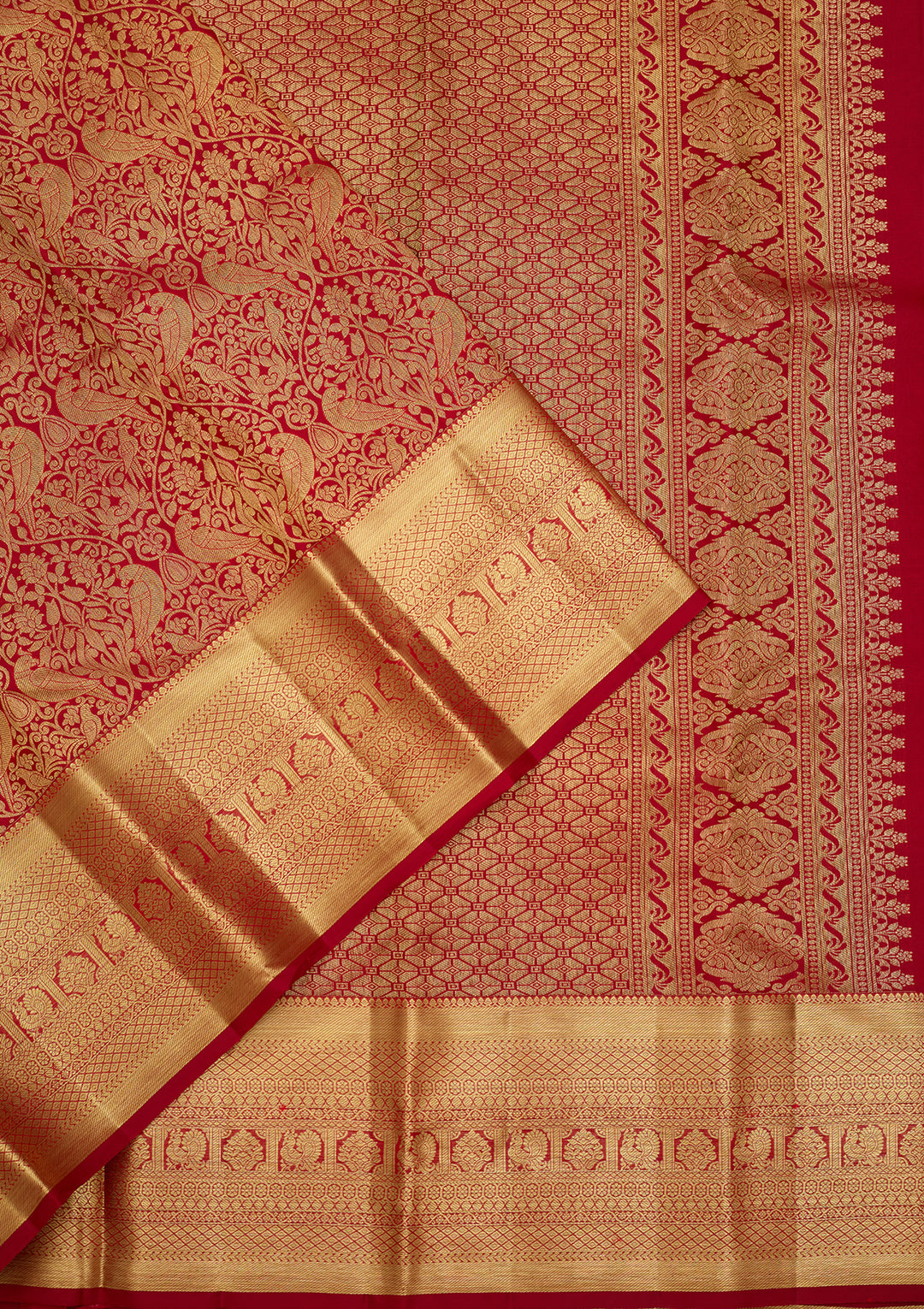 Maroon  Pure Silk Saree