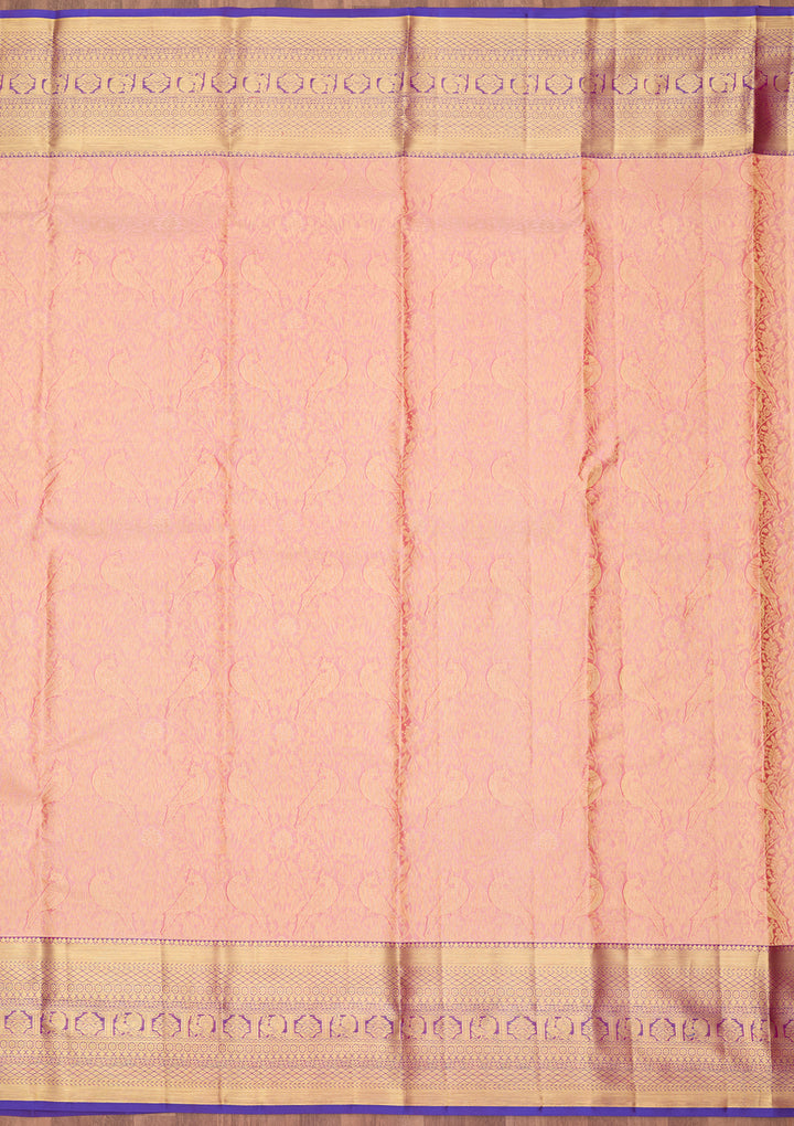 Pink Kanjivaram Pure Silk Saree