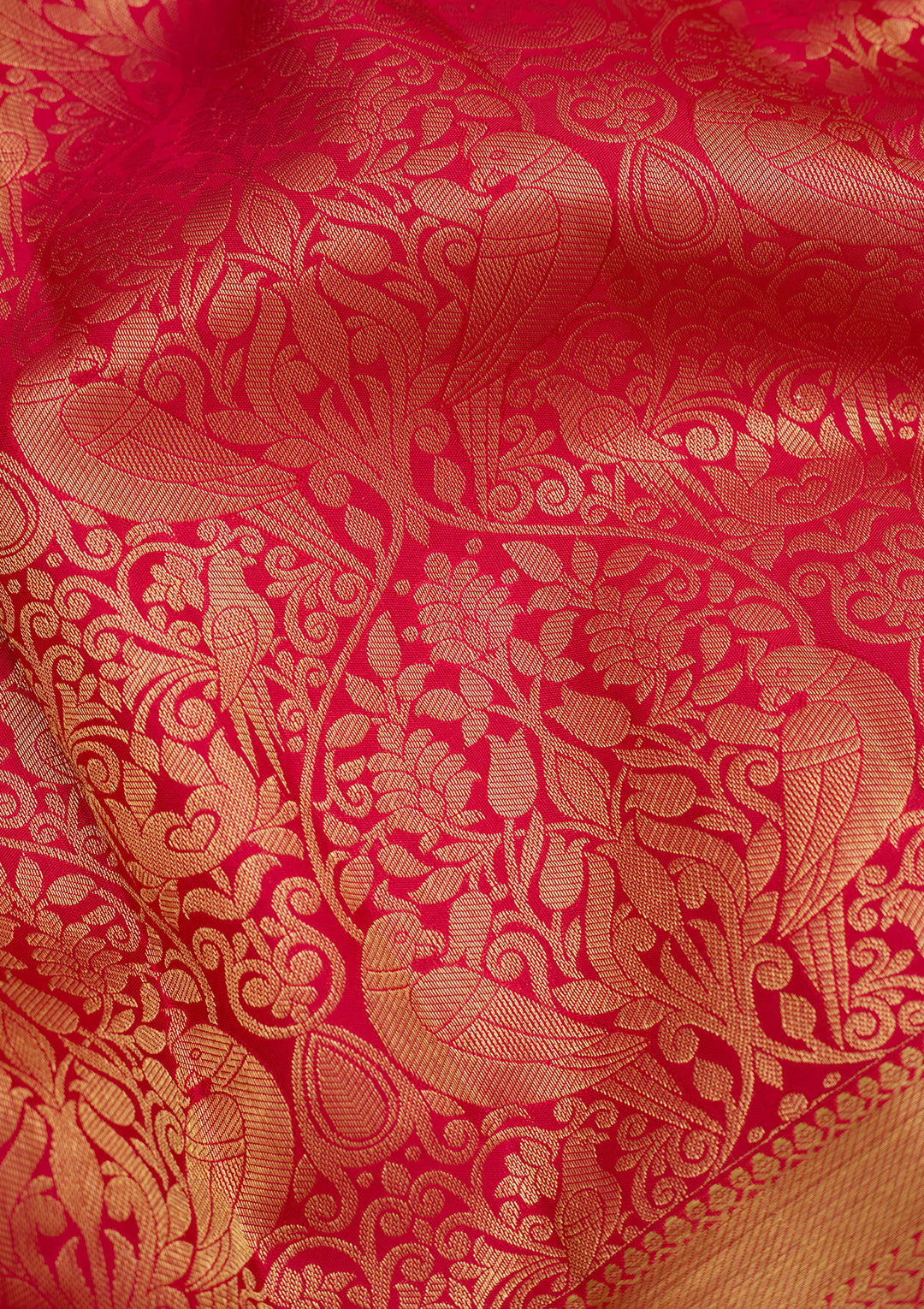 Rani Pink  Pure Silk Saree