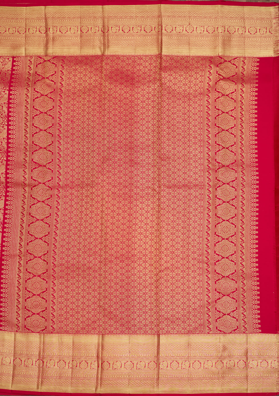 Rani Pink  Pure Silk Saree