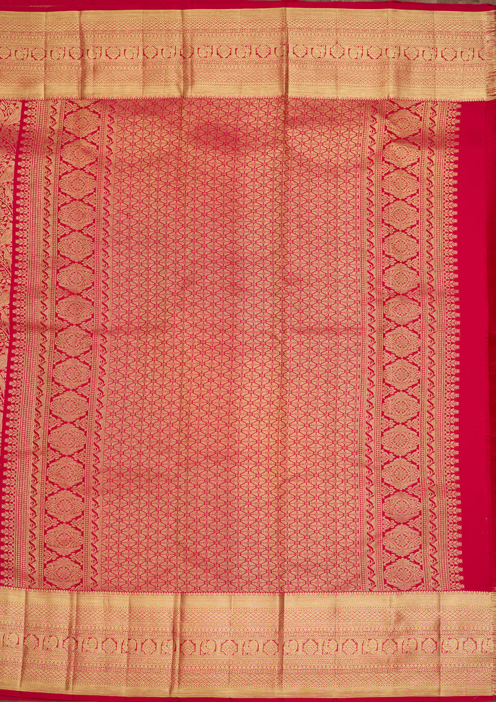 Rani Pink  Pure Silk Saree