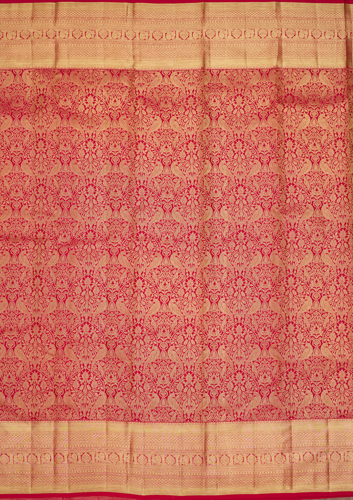 Rani Pink  Pure Silk Saree