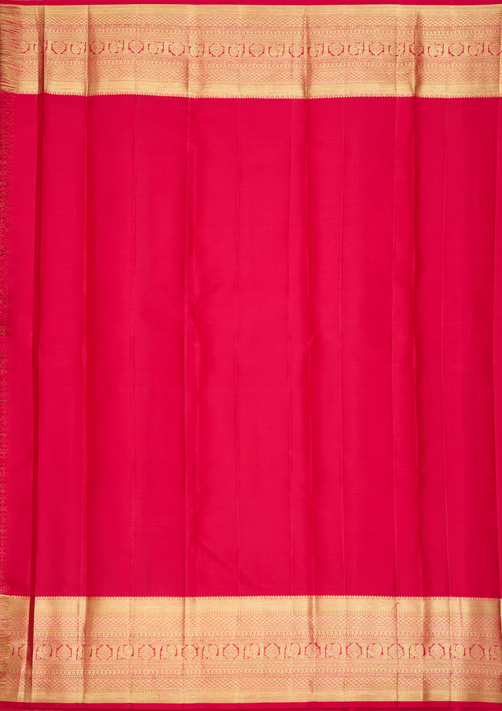 Rani Pink  Pure Silk Saree