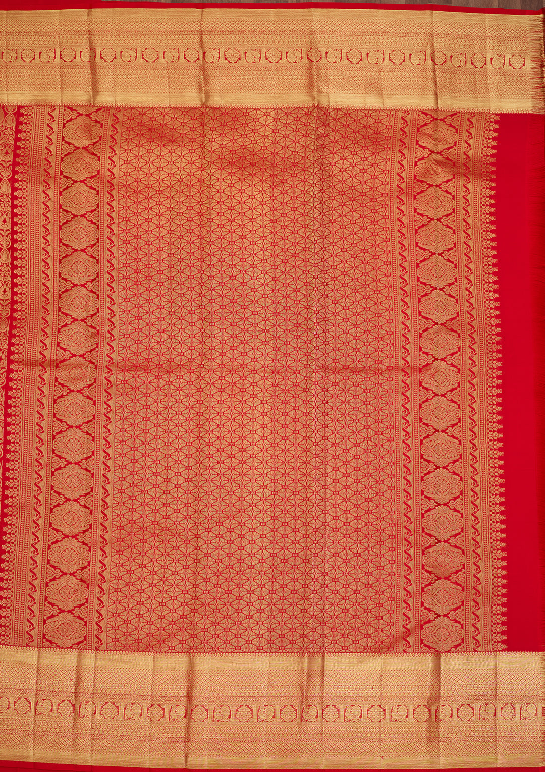 Red  Pure Silk Saree