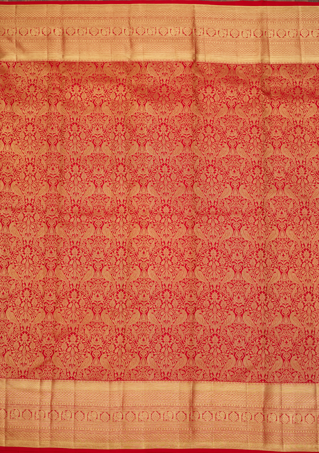 Red  Pure Silk Saree