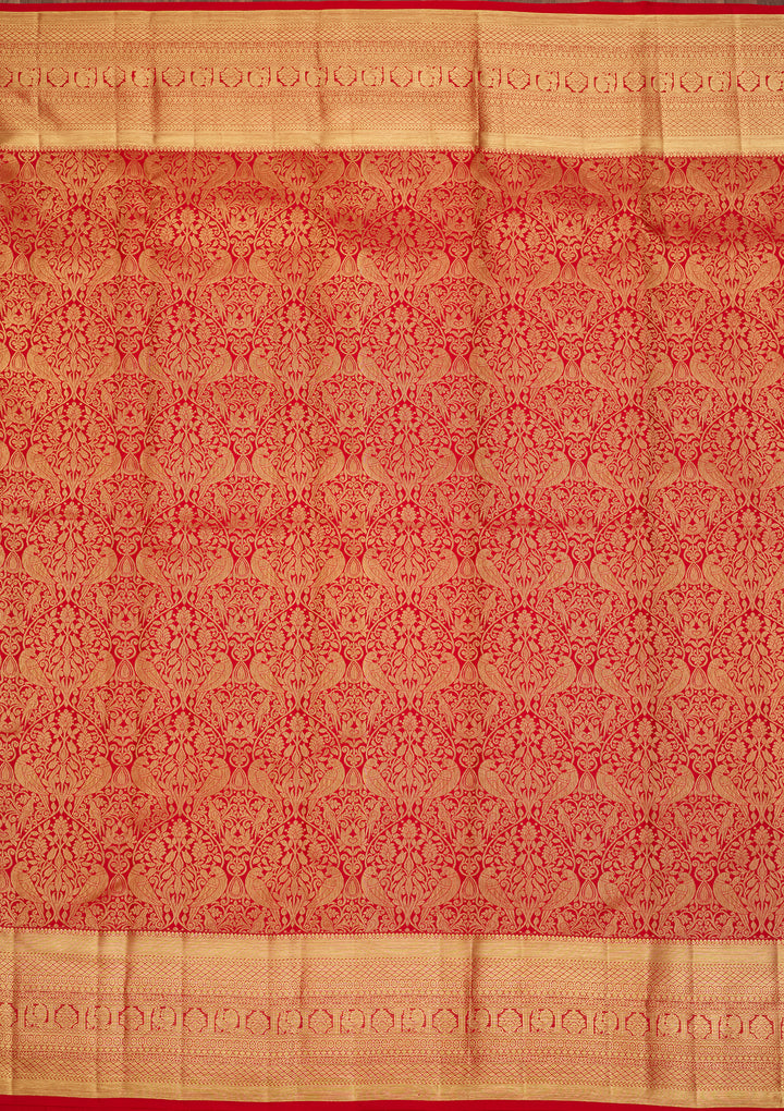 Red  Pure Silk Saree