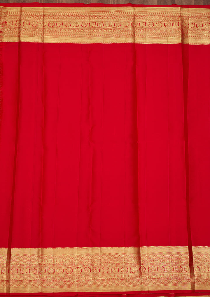 Red  Pure Silk Saree