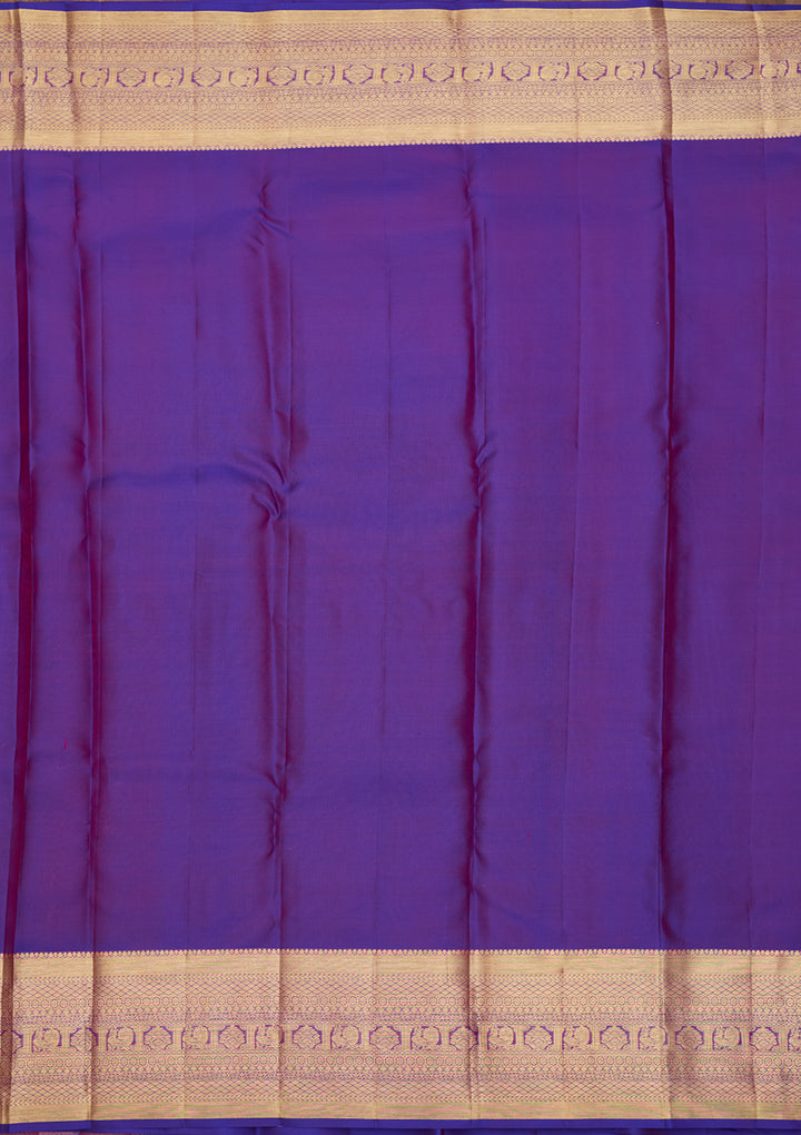 Rust  Pure Silk Saree
