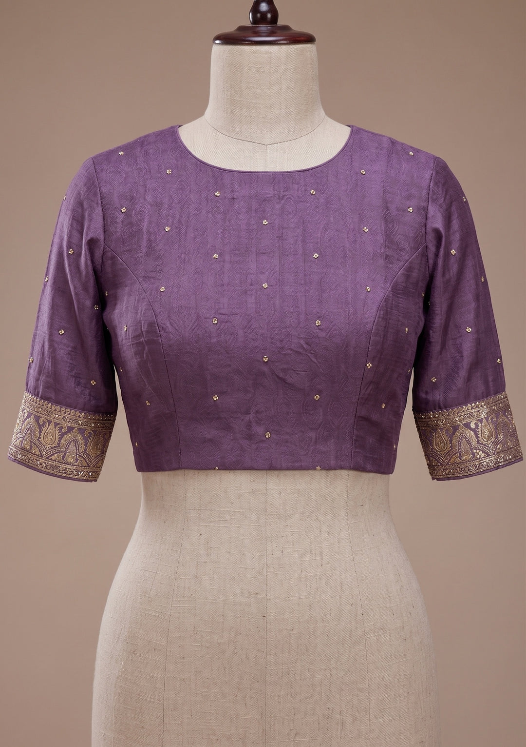 Lavender Banarasi Silk Saree